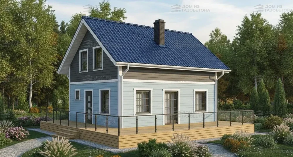 Проект Одноэтажный дом 7 на 11, 35 м2