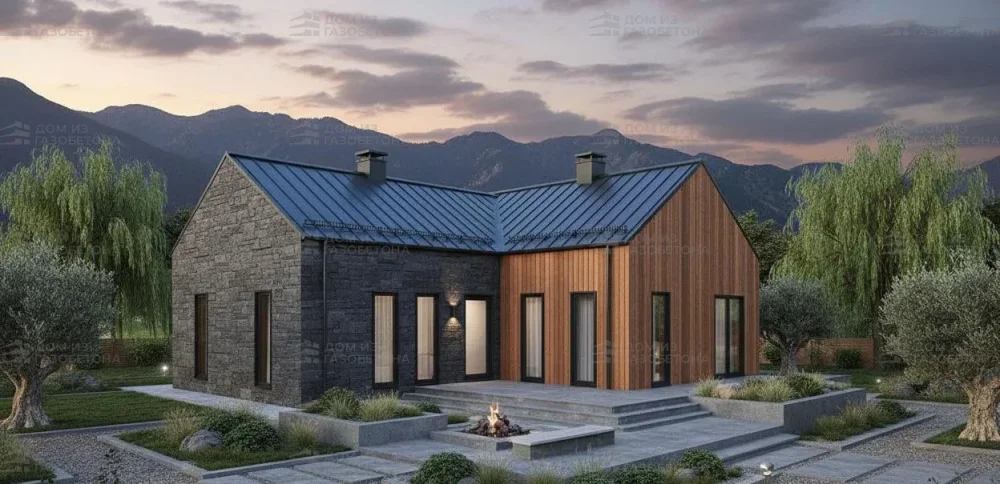 Проект Одноэтажный дом 12 на 10, 90 м2