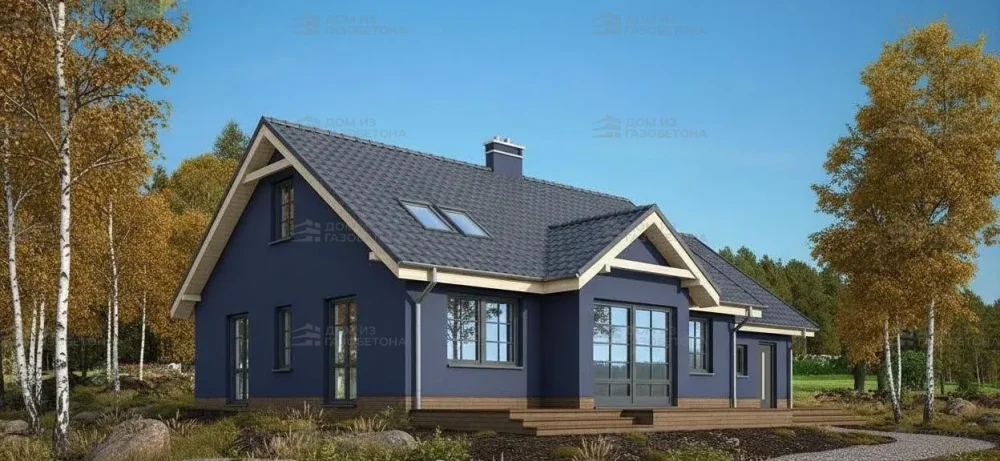 Проект Одноэтажный дом 14 на 12, 115 м2