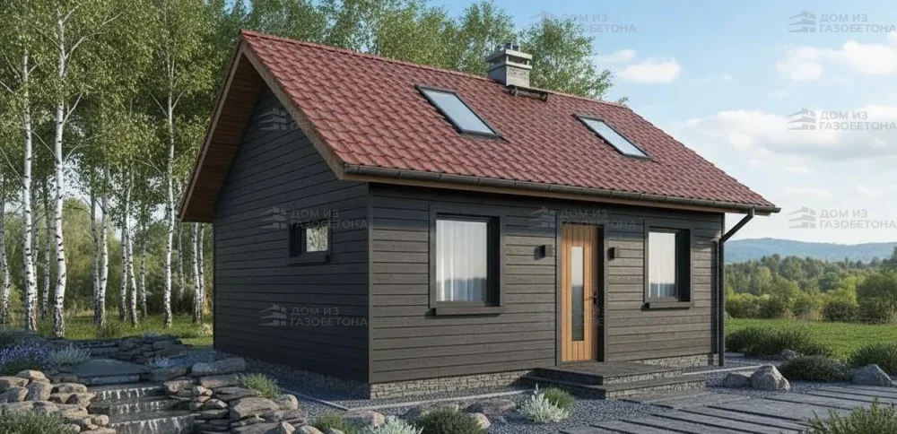 Проект Одноэтажный дом 8 на 9, 49 м2