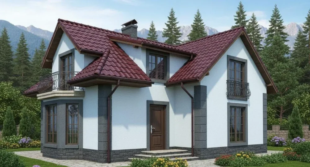 Проект Двухэтажный дом 14 на 11, 220 м2