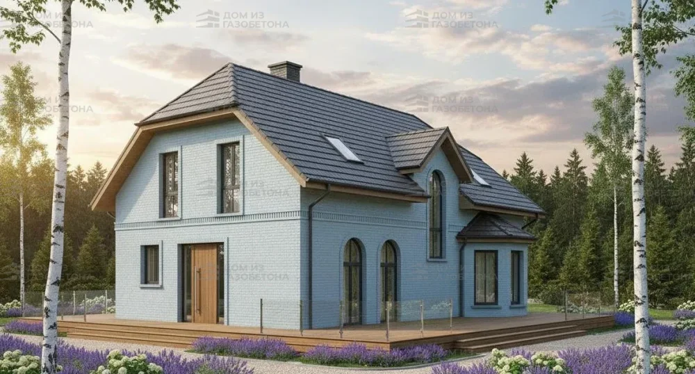 Проект Двухэтажный дом 17 на 11, 195 м2