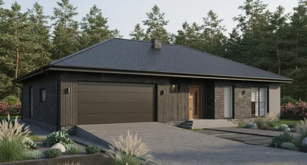 Проект Одноэтажный дом 18 на 12, 160 м2