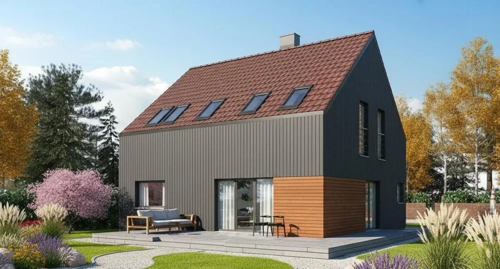 Проект Двухэтажный дом 10 на 10, 131 м2