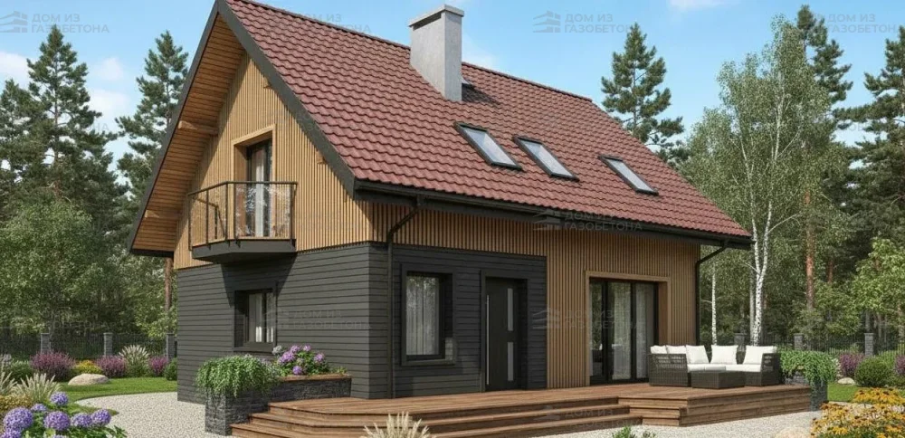 Проект Двухэтажный дом 11 на 11, 142 м2