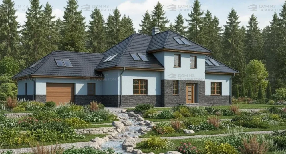 Проект Двухэтажный дом 16 на 10, 146 м2