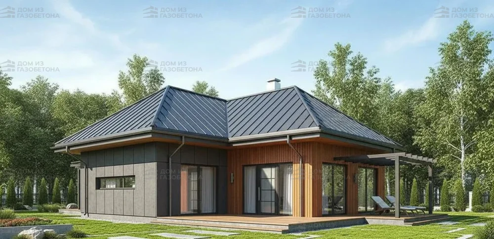 Проект Двухэтажный дом 13 на 11, 159 м2