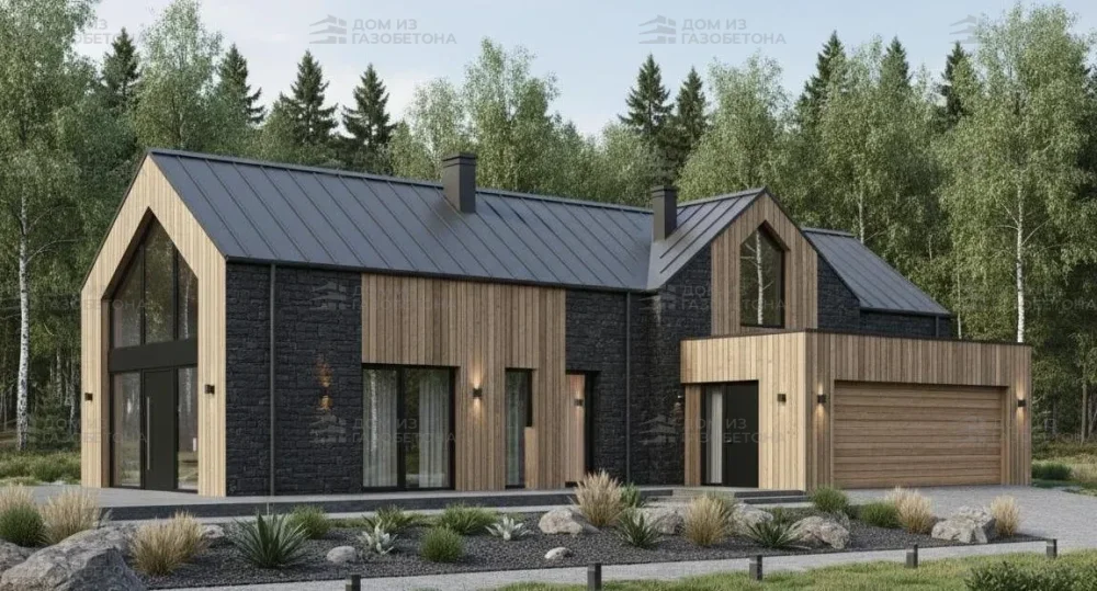 Проект Одноэтажный дом 13 на 11, 127 м2