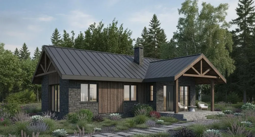 Проект Одноэтажный дом 12 на 14, 87 м2