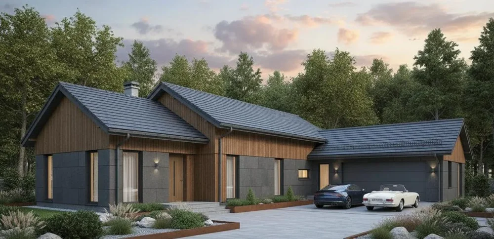 Проект Одноэтажный дом 22 на 10, 149 м2