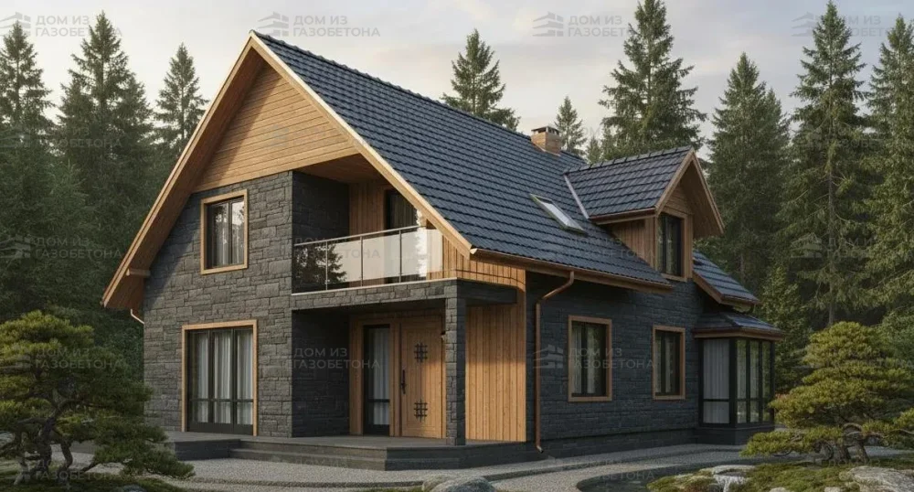 Проект Двухэтажный дом 11 на 9, 170 м2